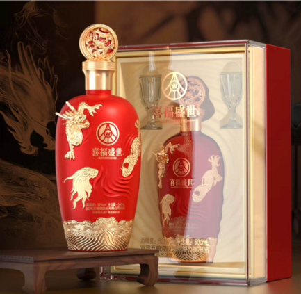 WULIANGYE 五粮液 喜福盛世 浓香型固态法白酒52度500ml 券后99元