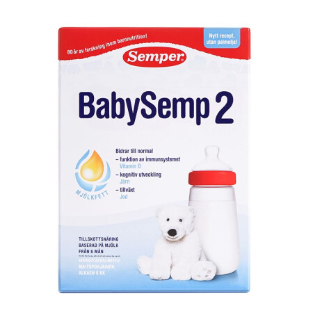 Semper 森宝 BabySemp系列 较大婴儿奶粉 瑞典版 2段 800g 143.1元