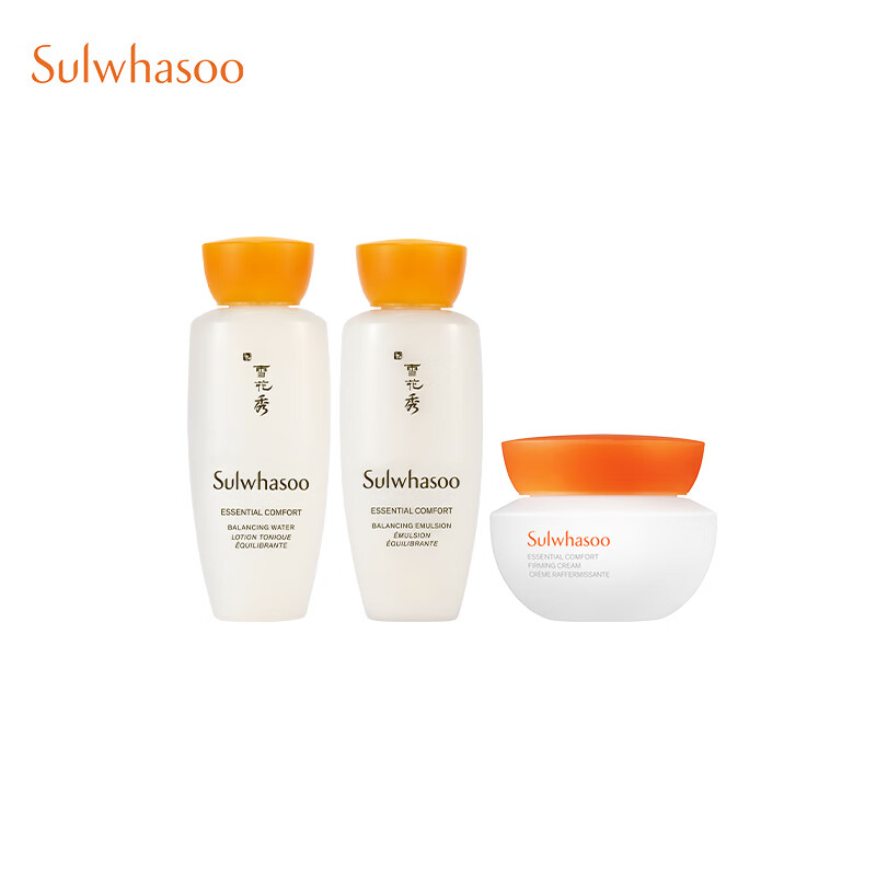 值选：Sulwhasoo 雪花秀 滋盈肌本舒活润颜水15ml+乳15ml+滋盈紧致霜15ml 256元