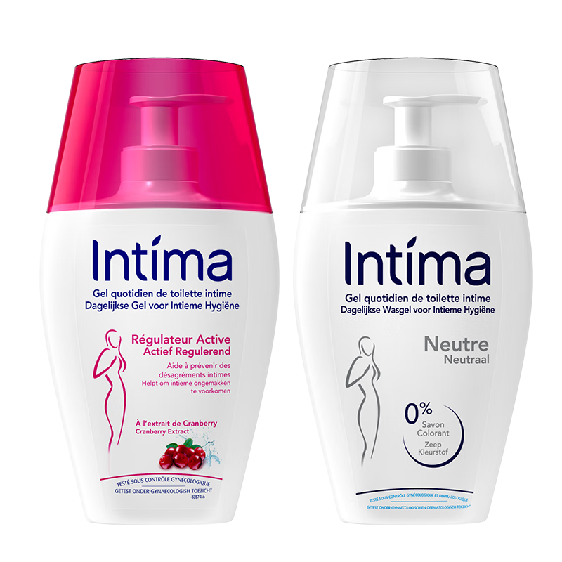 Intima 女生私处洗护液日常+经期2瓶 200ml*2*2件 233.62元包邮（合116.81元/件，需用券）