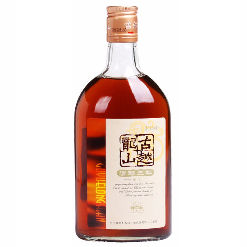 古越龙山 清醇三年 黄酒 500ml 10.5元