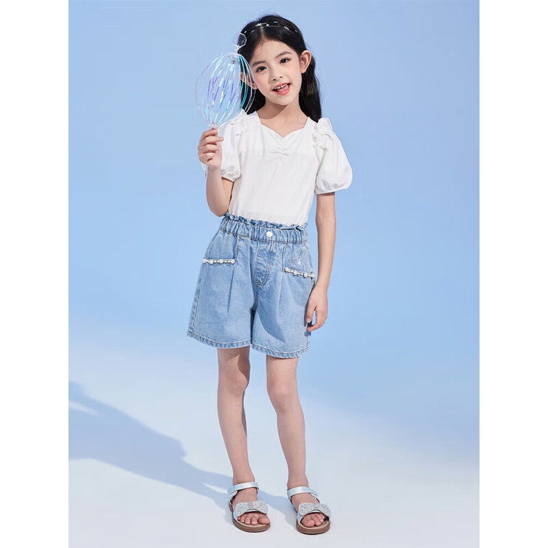 Deesha 笛莎 女童牛仔短裤 券后74.5元
