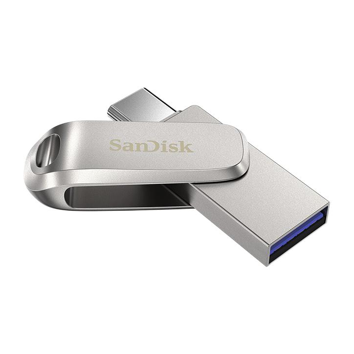 SanDisk 闪迪 至尊高速系列 酷锃 DDC4 USB3.1 U盘 银色 128GB 券后64.9元