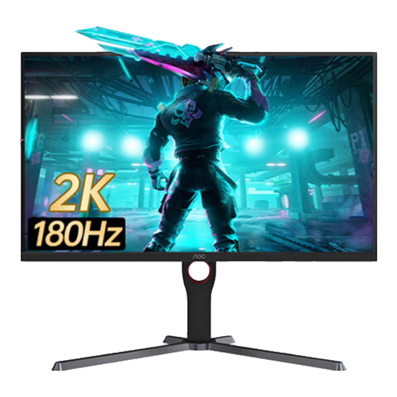 百亿补贴、plus会员：AOC 27英寸2K高清180HZ电竞显示器 Q27G3S 2K原生180HZ HDR400 1096.25元包邮