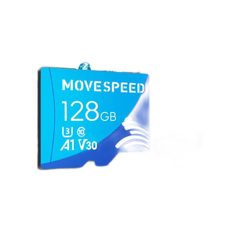 20点开始：MOVE SPEED 移速 MicroSD存储卡 128GB （ U3、V30、A1） 29.9元