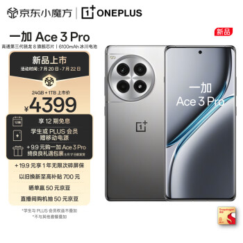 OnePlus 一加 Ace 3 Pro 24GB+1TB 钛空镜银