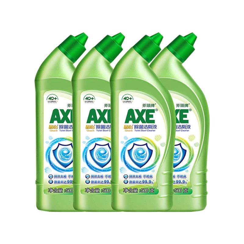 京东百亿补贴、PLUS会员：AXE 斧头 晶怡除菌洁厕液 500g*4瓶 23.78元