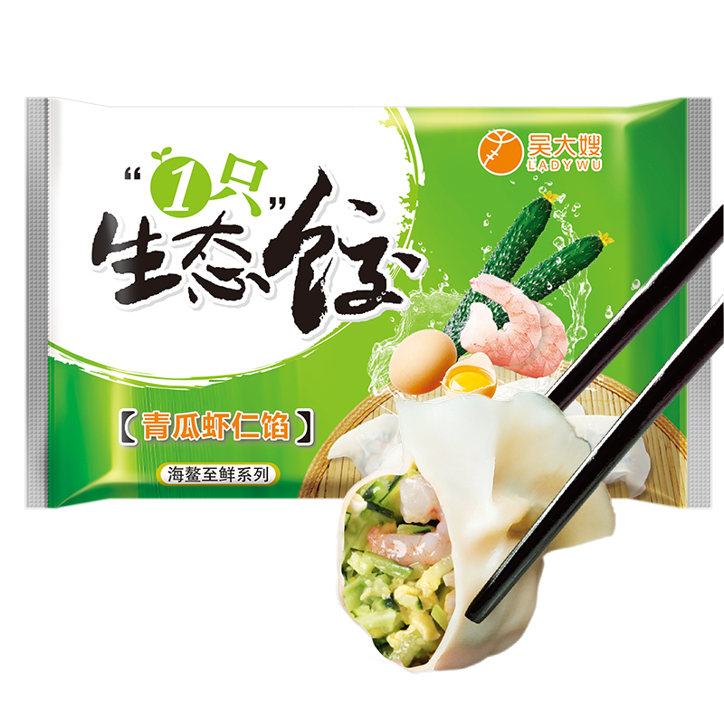 WDS foods 吴大嫂 1只生态饺 水饺 青瓜虾仁馅 40只 800g 28.26元（需买3件，需用券）