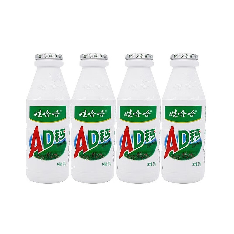 再补货：娃哈哈 AD钙奶饮料 220g*4瓶 5元包邮