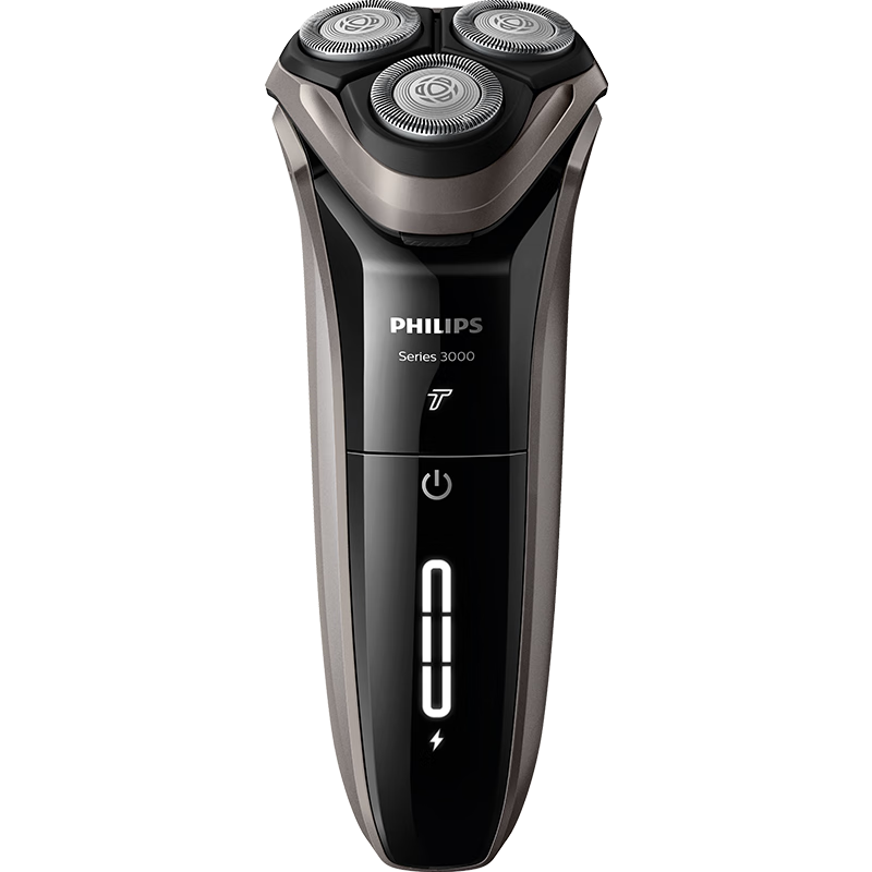 PLUS會員: PHILIPS 飛利浦 電動剃須刀 新3系高配版 干濕雙剃刮胡刀 配彈出式鬢角修剪器 234.47元包郵（需領(lǐng)券）