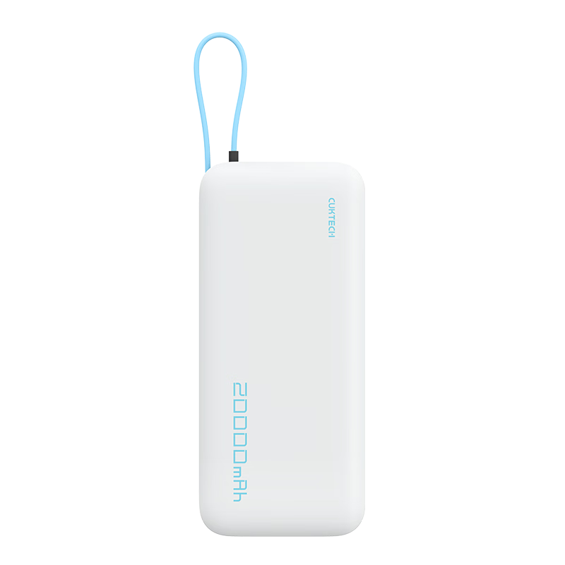 plus会员：酷态科 电能块PB200N 55W 自带线移动电源 20000mAh+凑单 115.46元