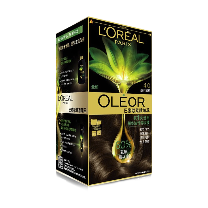 限移动端、京东百亿补贴：L'OREAL PARIS 臻萃染发霜 #4.0墨羽黛棕 1盒 51.02元