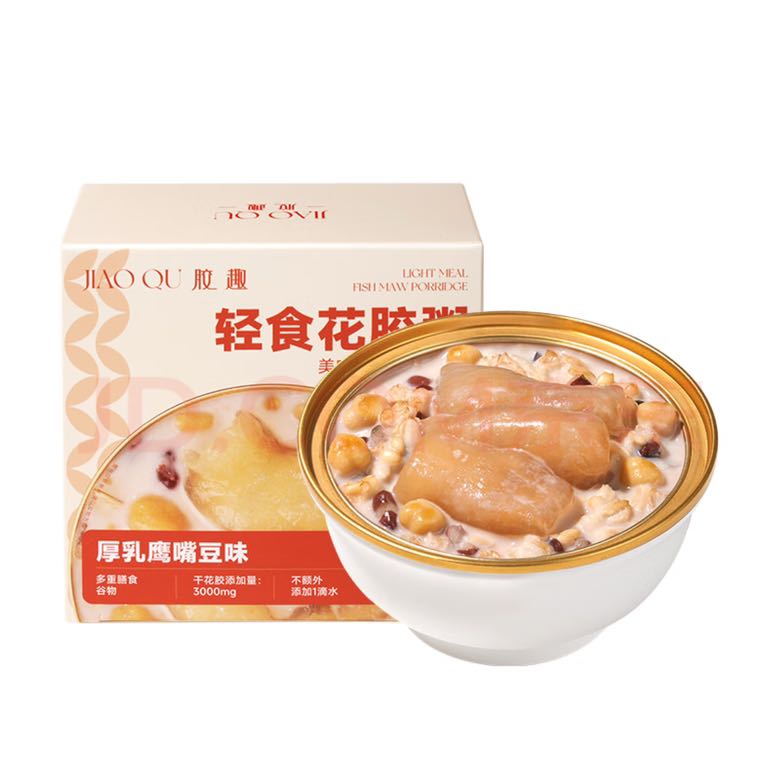 胶趣 轻食花胶粥168g/碗 券后5.74元