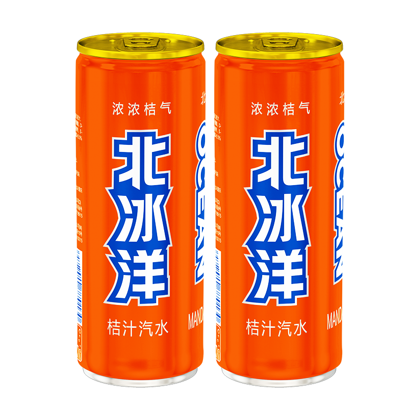 plus：北冰洋 桔汁汽水330ml*6罐  16.91元