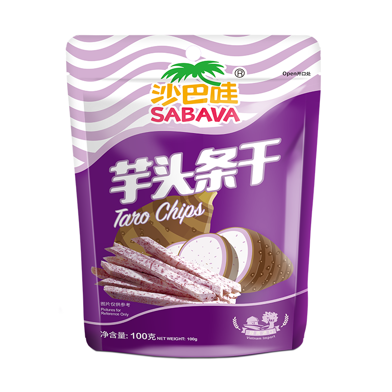 需首购、plus会员：沙巴哇（Sabava） 越南进口香脆芋头条干 100g/袋 3.87元(plus包邮)