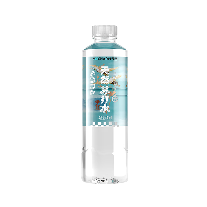 PLUS会员，需首购:云臣（Yocharm）天然苏打水400ml*15瓶*2件 32.78元包邮（合16.39元/件）