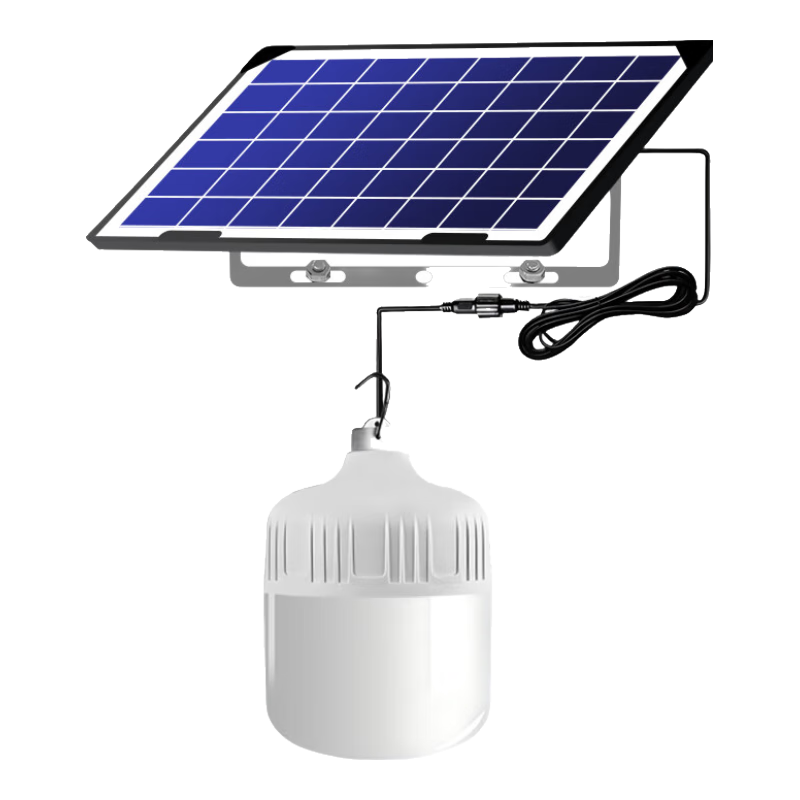 PLUS会员: 远盛达 太阳能户外照明灯泡 基础款 一拖一 配五米线 39.7元包邮（需试用）