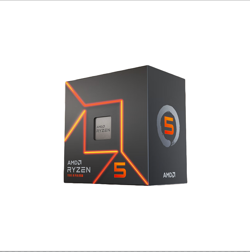 AMD 锐龙 R5 7500F CPU 3.7GHz 6核12线程 1099元