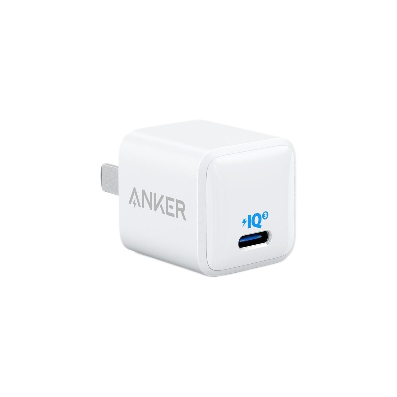 限移动端、京东百亿补贴：Anker 安克 A2633 手机充电器 Type-C 20W 白色 29.75元