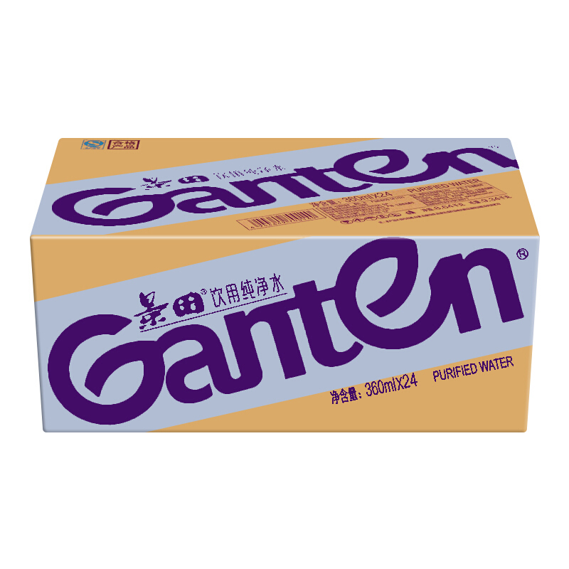 Ganten 百岁山 景田饮用纯净水 会议办公用水整箱装 家庭健康饮用水 360ml*24瓶 整箱装 券后26.75元