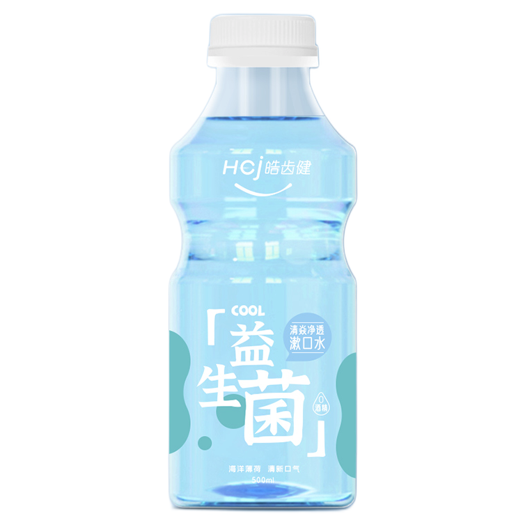 Hosjam 皓齿健 益生菌清焱净透漱口水 海洋薄荷 500ml 券后7.07元