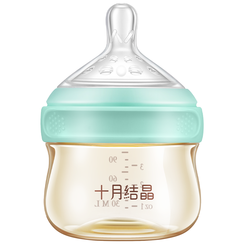 plus会员：十月结晶奶瓶新生儿奶瓶宽口径耐摔ppsu90ml 带硅胶奶嘴 24.7元