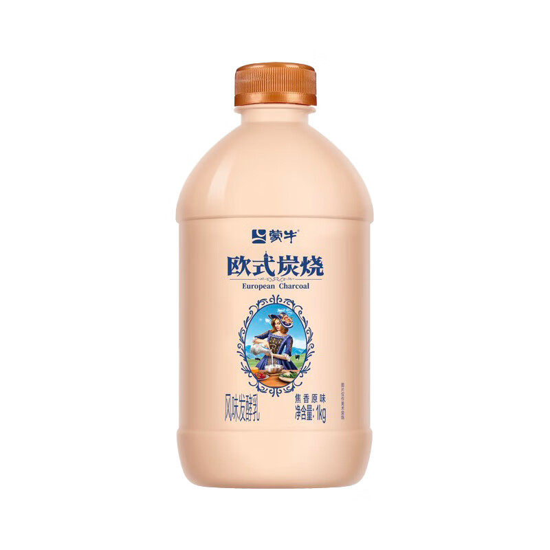 PLUS会员：蒙牛 欧式炭烧风味酸奶 1kg *5件 55.9元（合11.18元/件）