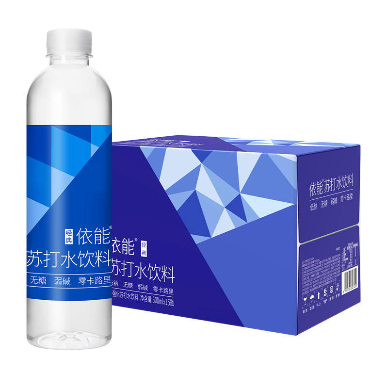 依能 锌强化 无糖无汽弱碱0脂0卡 苏打水饮料 500ml*15瓶 *2件 37.64元（合18.82元/件）会员包邮