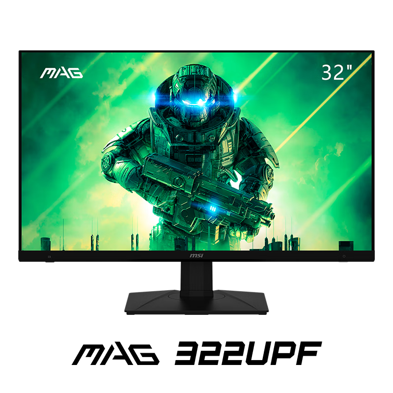 plus会员：微星（MSI）32英寸 4K 160Hz HDR400 快速液晶IPS 1ms(GTG) 90W Type-C 游戏电竞显示器屏 MAG 322UPF 3200.51元