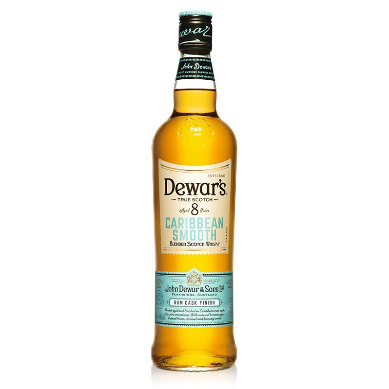 Dewar's 帝王 8年 加勒比醇顺朗姆桶 苏格兰调和威士忌 40%vol 700ml 券后103.55元