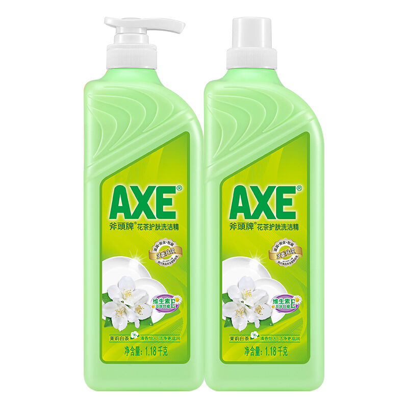 AXE 斧头 花茶护肤洗洁精 1.18kg+1.18kg补充装 26.9元