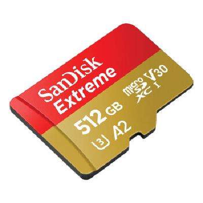 PLUS会员、百亿补贴：SanDisk 闪迪 内存卡 512G 读速190M/s 运动相机无人机卡 321元包邮