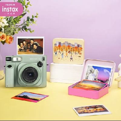 INSTAX富士instax 宽幅相纸收纳盒 粉樱 7.9元包邮（需试用）