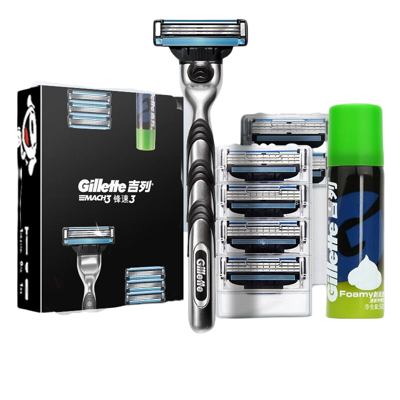 限移动端、京东百亿补贴：Gillette 吉列 剃须刀手动 锋速 1刀架7刀头 90.56元