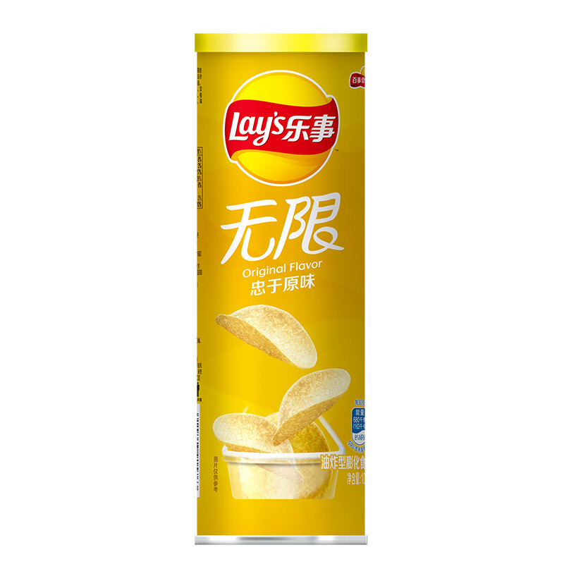 Lay's 乐事 无限 薯片 原味 104g 4.25元