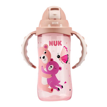 NUK 40.255.735 儿童吸管杯 300ml 粉色印花 券后55.62元