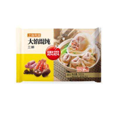 思念 大馅馄饨三鲜 500g40只*4件 43.6元+运费（PLUS免邮,合10.9元/件）