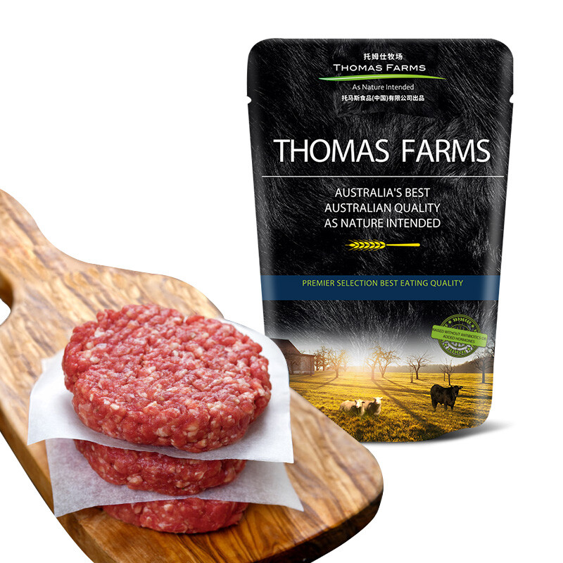 Thomas Farms 托姆仕牧场 谷饲安格斯牛肉饼 500g 券后26.49元