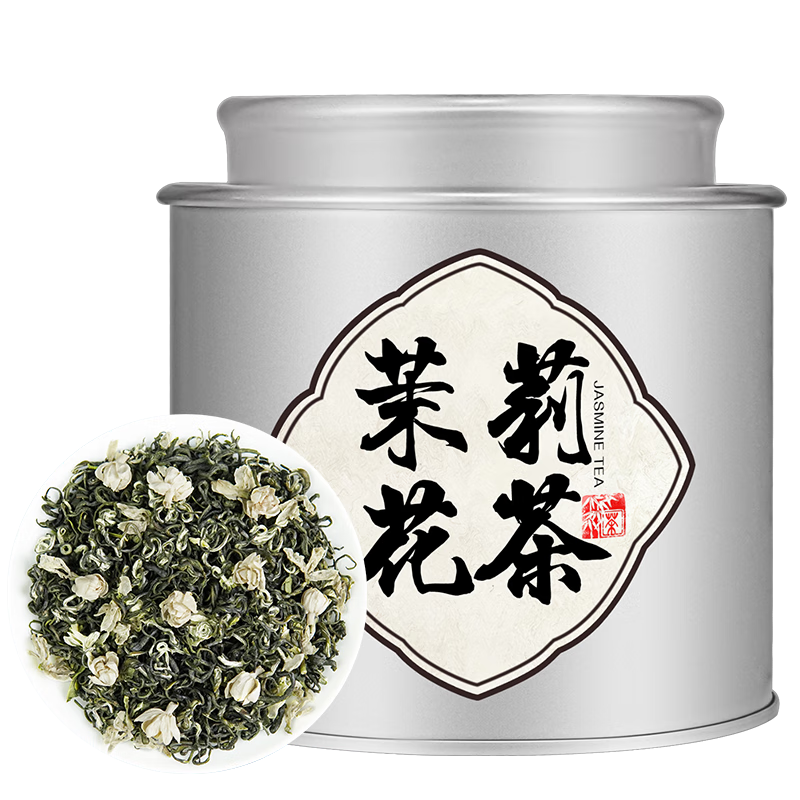 plus会员：尚芷 茶叶茉莉花茶 特级浓香型 川派绿茶 花草茶自饮茗茶 便携 罐装 6.9元（需领券）