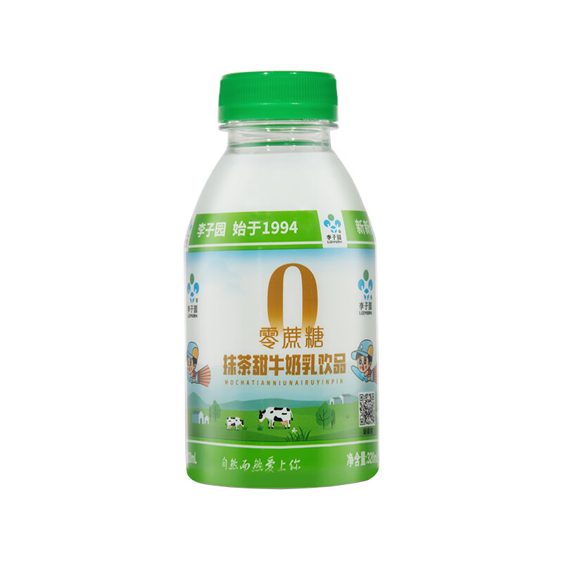 需首购：李子园零蔗糖抹茶味甜牛奶乳饮料320ml*15装整箱 48.91元（PLUS免运费）