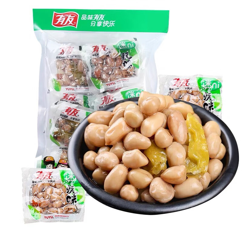 YUYU 有友 泡花生 独立小包装 休闲零食追剧小吃零食 268g 19.8元