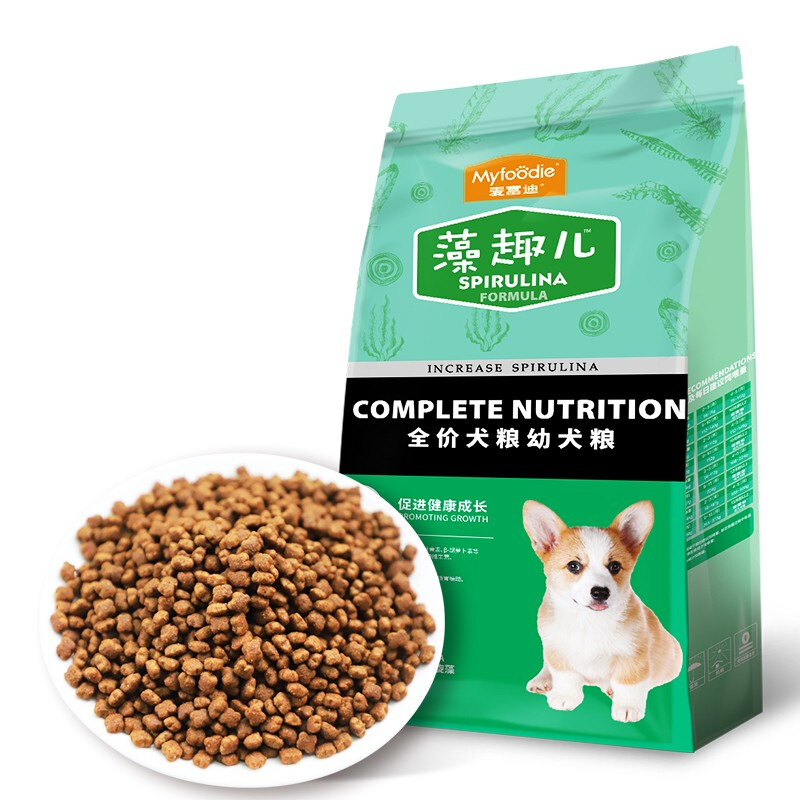 Myfoodie 麦富迪 螺旋藻全犬幼犬狗粮 2kg 36元