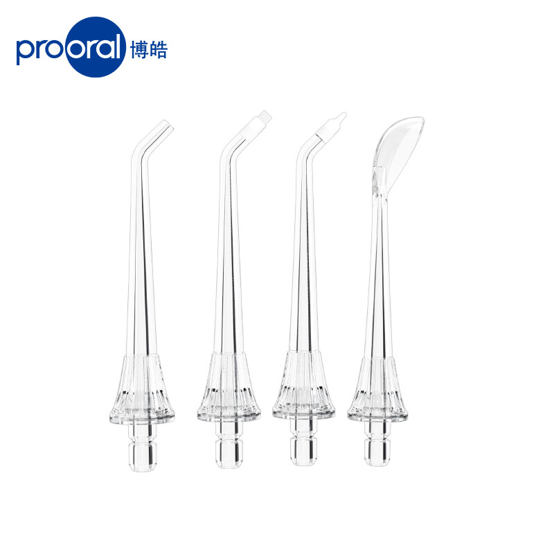 prooral 博皓 冲牙器透明喷嘴 4支装 适用于冲牙器F22/F23/F18/5025/F27 37.05元