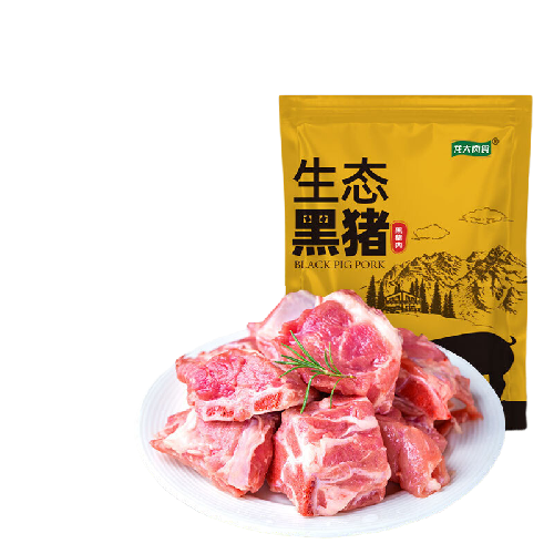 LONG DA 龙大 黑猪去颈前排块 800g 22.96元