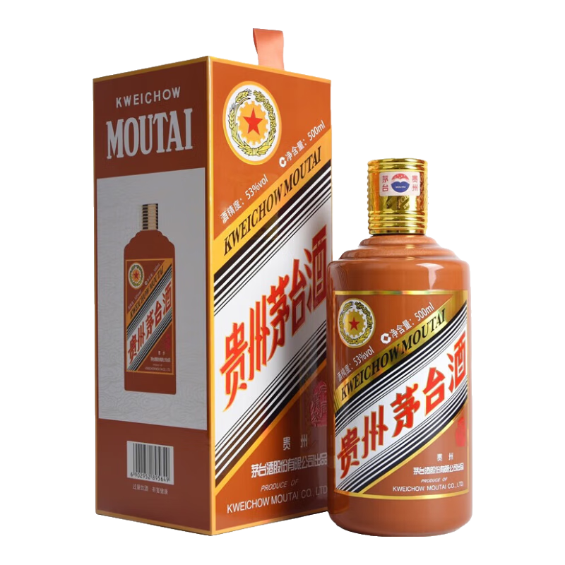 茅台 生肖纪念 甲辰龙年 53度 酱香型白酒 500ml 单瓶装 2684.66元 包邮（需领券）