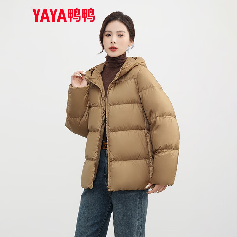 YAYA 鸭鸭羽绒服 鸭鸭（YAYA）羽绒服女 面包服 券后116.96元