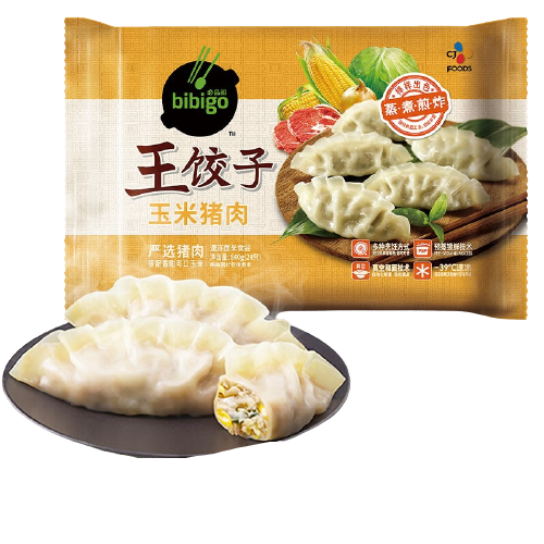 bibigo 必品阁 王水饺 玉米猪肉 840g 19.39元