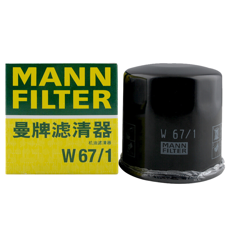 曼牌濾清器 曼牌（MANNFILTER）機(jī)油濾清器機(jī)濾機(jī)油濾芯保養(yǎng)W67/1天籟奇駿逍客軒逸騏達(dá)驪威頤達(dá) 19元