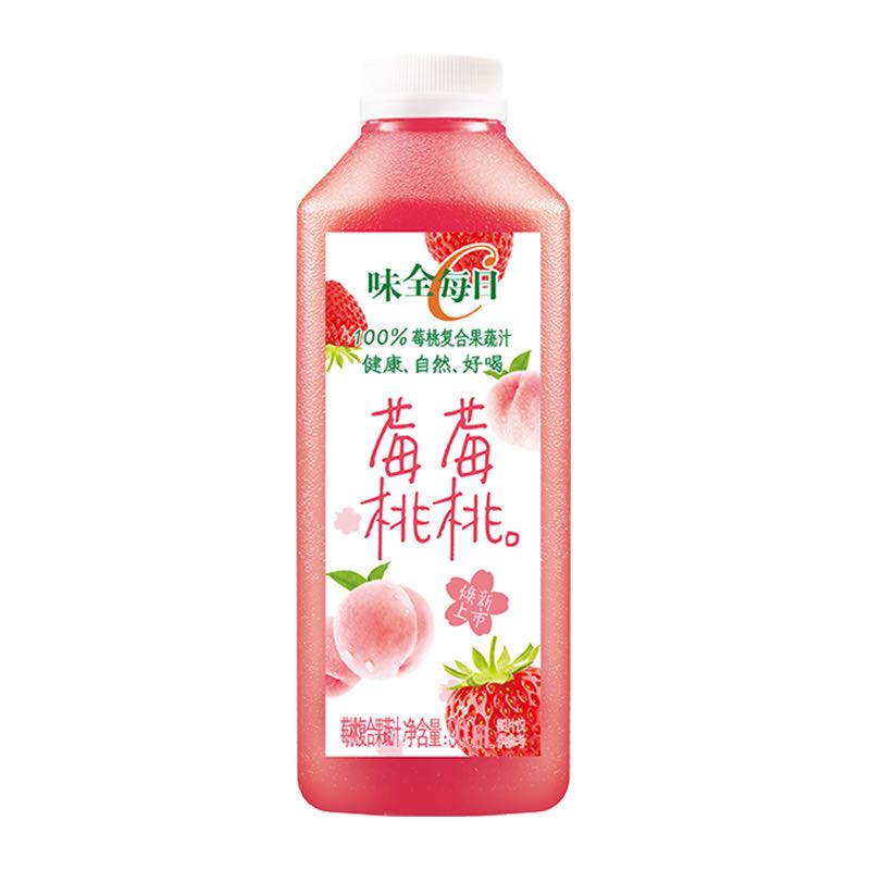 WEICHUAN 味全 每日C 莓莓桃桃 莓桃复合果蔬汁 900ml 券后10.48元