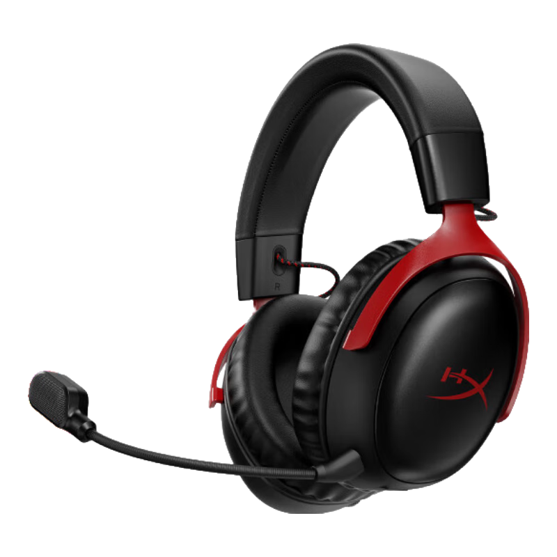 极度未知（HYPERX）Cloud Ⅲ Wireless 飓风3 无线 头戴式耳机 黑红 869.24元